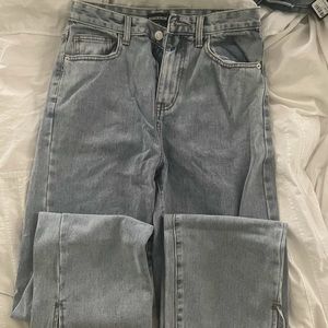 Straight mom jeans